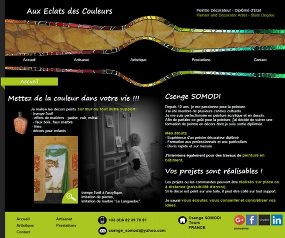 Site développé en PHP/MySQL, JQUERY - CMS Made Simple - Back et Front Office